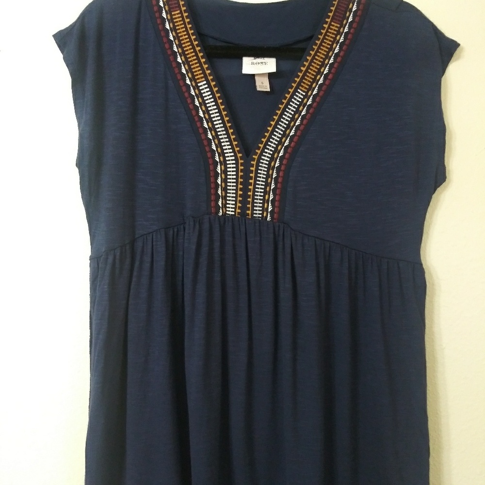 Knox Rose Navy Blue top side Tassles